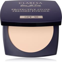 Claresa Care All Day Protective Stone Pressed Powder pudra de fixare SPF 30 culoare Universal 10 g