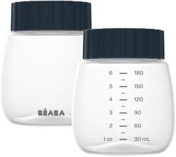 Beaba Breast Milk Collection and Storage Bottle kulacs anyatej tárolásához Hands-Free Breast Pump 2x180 ml