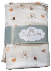 Soffi Baby Pamut dupla takaró 80x100cm maci és szívecske