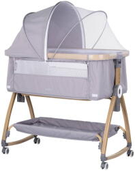 Chipolino Patut Co-sleeper Chipolino Charisma cu Laterala Culisanta Varsta 0 - 6 Luni Maxim 9KG Platinum Wood (KOSCA0262PL)