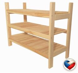 Tonap Raft din lemn de pin, 3 polițe reglabile, 60x50x33 cm (3PM4) Raft