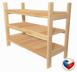 Tonap Raft din lemn de pin cu 3 polițe, 60x64x25 cm, montaj ușor (3PM2) Raft