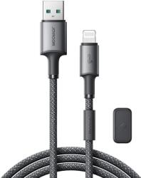 JOYROOM S-A50 Unlimited kábel, USB-A - Lightning, 3A, 1, 2 m, szürke, mágneses rendezővel