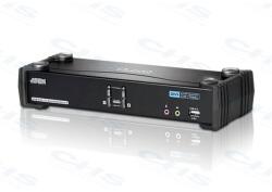 ATEN CS1782A 2 portos USB 2.0, Dual-Link DVI, 7.1 hang KVM-kapcsoló (CS1782A)