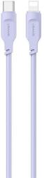 USAMS USB-C-Lightning kábel 1, 2 m 20 W PD gyorstöltés Lithe Series lila SJ566USB03 (US-SJ566)