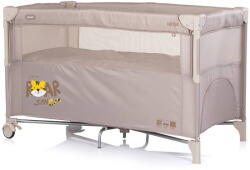 Chipolino Patut Pliabil Chipolino Relax Tiger cu Laterala Culisanta Varsta 0 Luni+ Maxim 15KG Latte (KOSIRE268LA)
