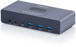 ASSMANN DS-12856 Szürke KVM-kapcsoló (DS-12856)