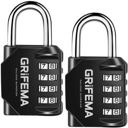 GRIFEMA Cadenas cu combinatii GRIFEMA 4 cifre, zinc, rezistent la intemperii, 2 bucati (GA1001)