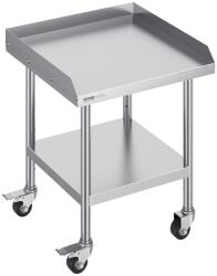 VEVOR Masa de lucru din inox VEVOR SKT610, 61x61 cm, cu 4 roti, design ergonomic (SKT610*610J)