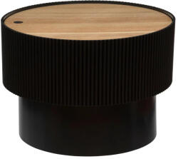 Atmosphera Enola Dohányzóasztal, MDF, 55 cm - Fekete (197741B)