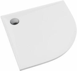 Schedline Libra White Mat cădiță de duș semirotundă 80x80 cm alb 3SP. L1O-8080/B/MG (3SPL1O8080BMG)