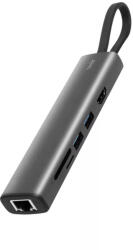 Home by somogyi USBHUB7 USB-C HUB, dokkoló álllomás, 7in1 (USBHUB7)