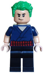 LEGO® Minifigurák Roronoa Zoro - Dark Blue Shirt, Hair op006 (op006)