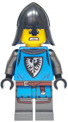 LEGO® Minifigurák Forest Stronghold Black Falcon Soldier - Male, Pearl Dark Gray Detailed Legs, Helmet with Neck Prote bdp171 (bdp171)