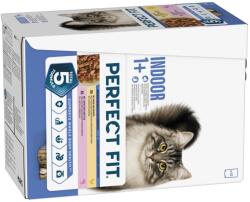 Perfect Fit 24x85g Perfect Fit Indoor 1+ csirke & lazac nedves macskatáp