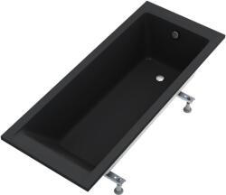 Schedline Milos Black Mat egyenes kád 170x75 cm fekete 3WSP. M1P-17075/C/MG (3WSPM1P17075CMG)