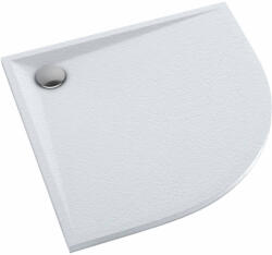 Schedline Libra Grooved White Stone félkör alakú zuhanytálca 80x80 cm fehér 3SP. L1O-8080/B/GR (3SPL1O8080BGR)