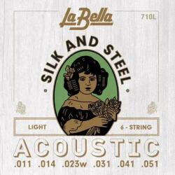 La Bella 710L Silk & Steel Light 11-51 Akusztikus gitárhúrok (710L)