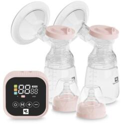 Lorelli Pompa de san electrica dubla, Lorelli Eva, 4 moduri de operare, 2 sesiuni simultan, functie masaj, 9 niveluri de aspiratie, 180 ml x 2, Pink