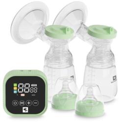 Lorelli Pompa de san electrica dubla, Lorelli Eva, 4 moduri de operare, 2 sesiuni simultan, functie masaj, 9 niveluri de aspiratie, 180 ml x 2, Green