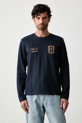 Aeronautica Militare hosszúujjú férfi pamut - sötétkék L - answear - 43 990 Ft