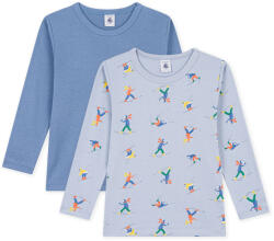 Petit Bateau Tricouri cu mânecă lungă Băieți TSML X 2 Petit Bateau albastru 12 ani