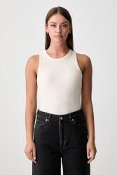 Scotch & Soda top női pamut elasztánnal - bézs XS
