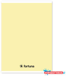 Fortuna Füzet vonalas FORTUNA Monocolor A/5 32 lapos 21-32 4-8. osztályos pasztell sárga - nyomtassotthon