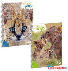 Ars Una Spirálfüzet vonalas ARS UNA Icons of the Wild A/4 60 lapos - nyomtassotthon