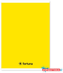 Fortuna Füzet vonalas FORTUNA Monocolor A/5 32 lapos 21-32 4-8. osztályos sárga - nyomtassotthon