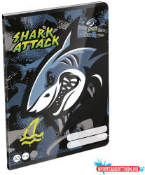 LIZZY Füzet kockás LIZZYSULI A/5 32 lapos 27-32 Shark Attack