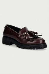 Barbour mokaszin női bőr Ava - burgundia Női 36