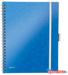 Leitz Spirálfüzet kockás LEITZ Wow Active A/4 80 lapos kék
