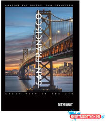 STREET Füzet sima STREET A/4 50 lapos Bridges