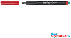 Faber-Castell Alkoholos marker FABER-CASTELL Multimark 1523 S 0, 4 mm piros