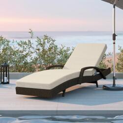 Avenberg Șezlong de grădină relaxant Avenberg VARADERO maro/bej