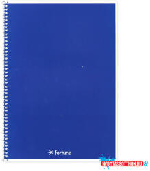 Fortuna Spirálfüzet vonalas FORTUNA Monocolor A/5 70 lapos kék (VEC_01_02114)