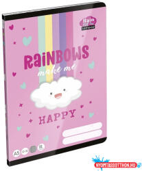 LIZZY Füzet vonalas LIZZYSULI A/5 32 lapos 12-32 3. osztályos Lollipop Rainbow