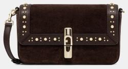Furla keresztpántos táska női velúrbőr - barna Univerzális méret - answear - 138 990 Ft