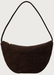 ANSWEAR hobo táska női velúrbőr - barna Univerzális méret - answear - 25 990 Ft