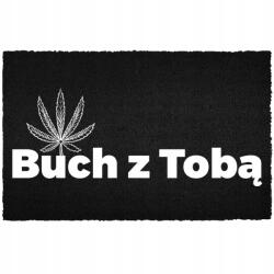 TabPrint Lábtörlő 40X60 Fekete Az Ajtó Alatt Humor Felirat Buch veled (WYCIERACZKA WEJŚCIOWA Buch z Tobą 40X60 HIT)