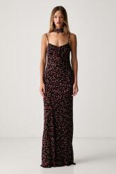 Le Privé ruha viszkóz ROSELINE CHIFFON FLEUR - fekete S