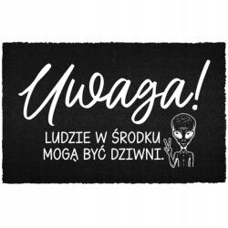 TabPrint Lábtörlő Kókusz Bemeneti 40X60 Nyomtatott Ház Stílusos Fekete Dekoráció (WYCIERACZKA NADRUK CZARNA KOKOSOWA DEKORACJA)