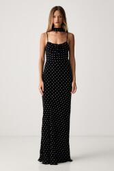 Le Privé ruha viszkóz ROSELINE CHIFFON DOTS - fekete S