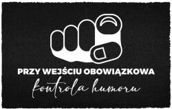 TabPrint Lábtörlő Kókusz Bemenet 40X60 Felirat Humorvezérlés A Bejáratnál (WYCIERACZKA WEJŚCIOWA SZCZEKANIE = DOMOFON.)