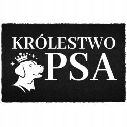 TabPrint Lábtörlő Bemeneti Padló Fekete Kókusz Humorral Kutya Birodalma (WYCIERACZKA CZARNA KOKOSOWA KRÓLESTWO PSA)