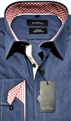Tudor Férfi Sötétkék Ing slim fit Hosszú Ujjú méret 39 magasságra 176/182 cm