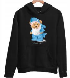JHK Unisex Pulóver vicces maci Cápa "feed Me" Karácsonyi Ajándék Születésnap L