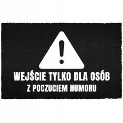TabPrint Lábtörlő Bejárati Kókusz 40X60 Divat Dekoráció Ajándék Fekete Nyomtatás (WYCIERACZKA TRWAŁA MODNA CZARNA STYL NADRUK)