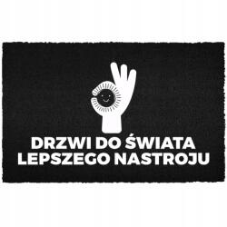 TabPrint Lábtörlő Kókusz Bemeneti 40X60 Felirat Jobb Hangulat Itt Kezdődik (WYCIERACZKA HIT LEPSZY NASTRÓJ ZACZYNA SIĘ TU)